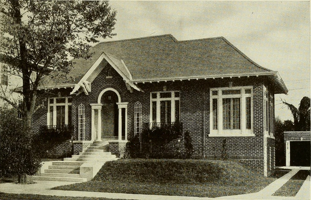 An illustration from The Story of brick ; the permanence, beauty, and economy of the face brick house / American Face Brick Association, 1922, leaf 32