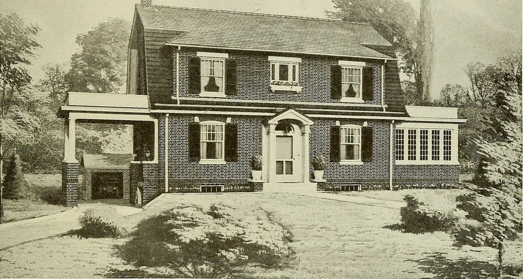 An illustration from The Story of brick ; the permanence, beauty, and economy of the face brick house / American Face Brick Association, 1922, leaf 36