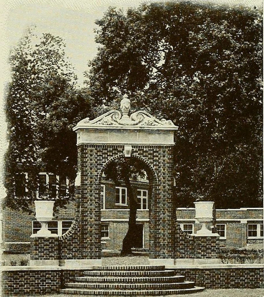 An illustration from The Story of brick ; the permanence, beauty, and economy of the face brick house / American Face Brick Association, 1922, leaf 42