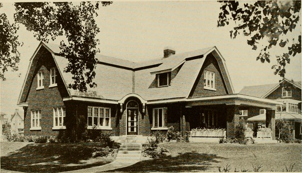 An illustration from The Story of brick ; the permanence, beauty, and economy of the face brick house / American Face Brick Association, 1922, leaf 43