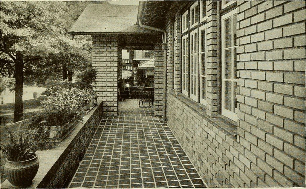 An illustration from The Story of brick ; the permanence, beauty, and economy of the face brick house / American Face Brick Association, 1922, leaf 44
