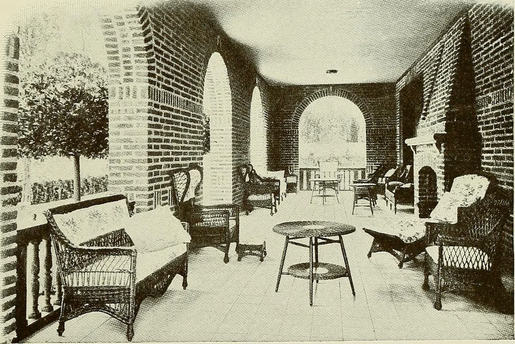 An illustration from The Story of brick ; the permanence, beauty, and economy of the face brick house / American Face Brick Association, 1922, leaf 54