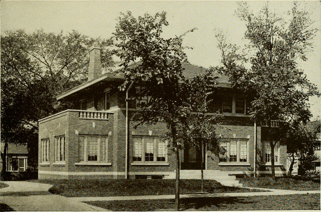 An illustration from The Story of brick ; the permanence, beauty, and economy of the face brick house / American Face Brick Association, 1922, leaf 56