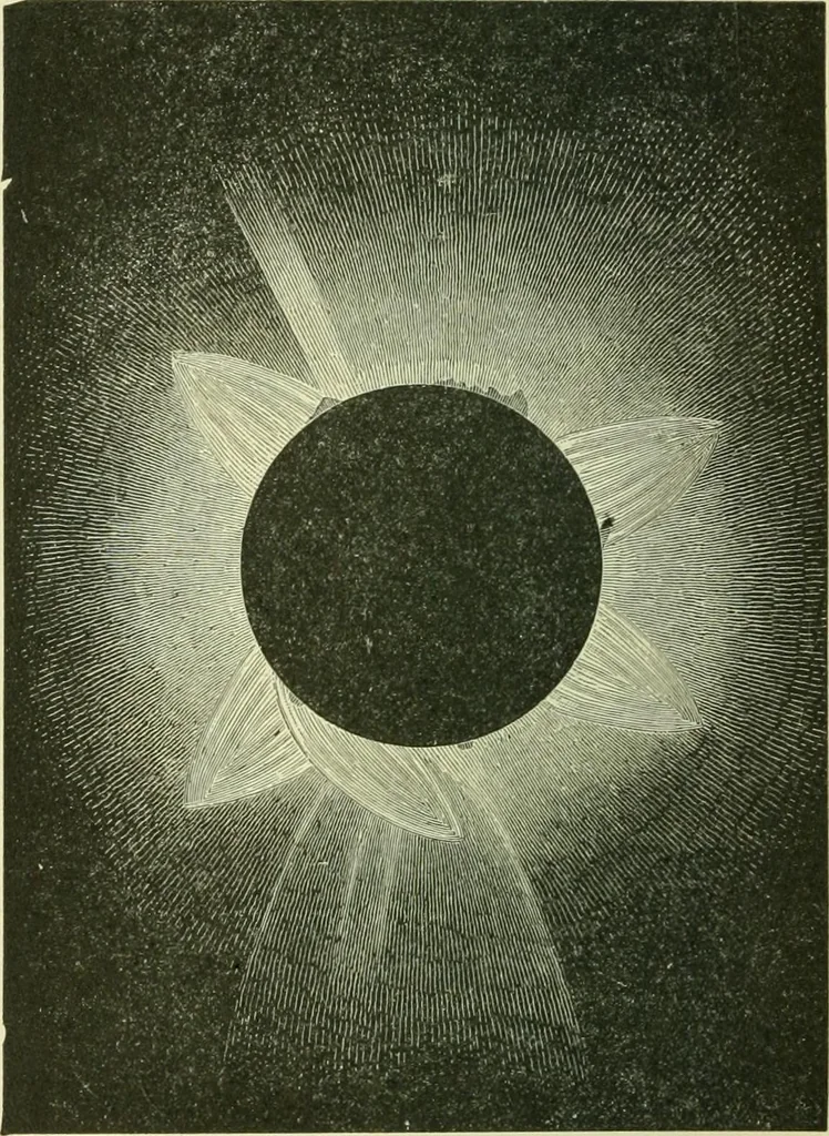 An illustration from The story of eclipses, 1912, leaf 5