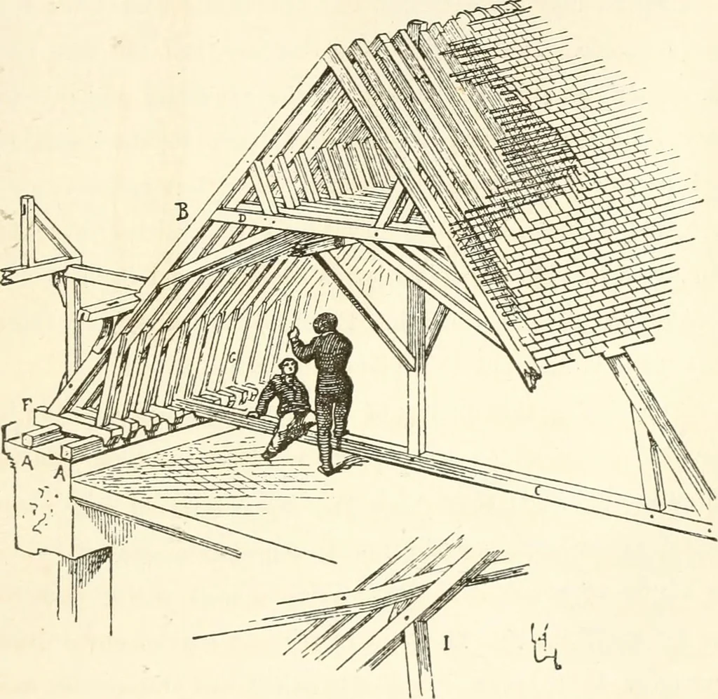 An illustration from The story of a house, 1874, leaf 100