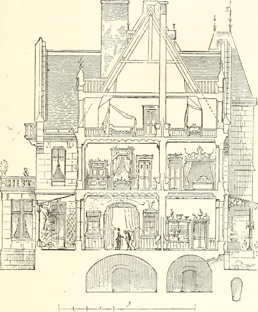 An illustration from The story of a house, 1874, leaf 246
