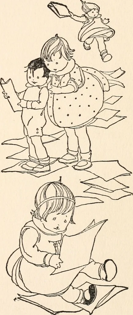 An illustration from The story of live dolls : being an account of how, on a certain June morning..., 1920, leaf 18