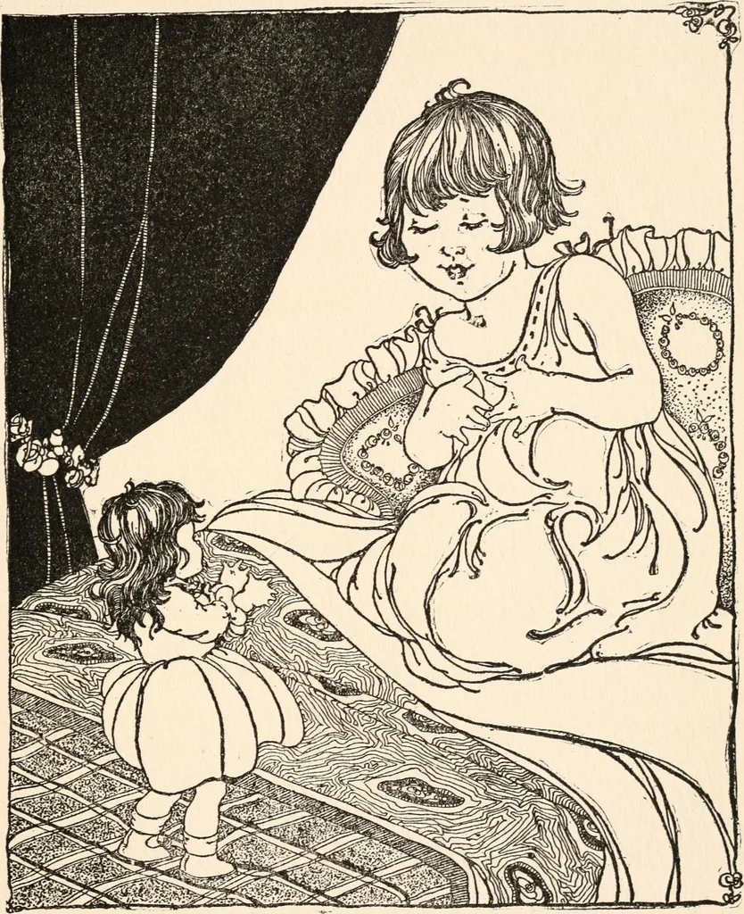 An illustration from The story of live dolls : being an account of how, on a certain June morning..., 1920, leaf 32