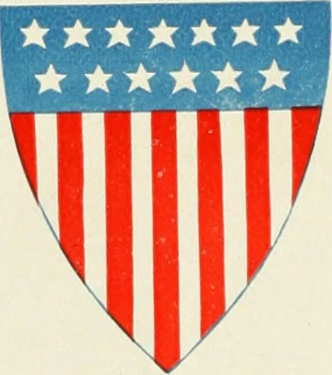 An illustration from The story of our flag, colonial and national, with historical sketch of the Quakeress Betsy Ross, 1898, leaf 19