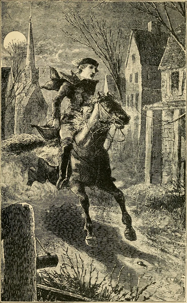 An illustration from The story of Patriots' day, Lexington and Concord, April 19, 1775, with poems brought out on the first observation of the anniversary holiday, 1895, leaf 28
