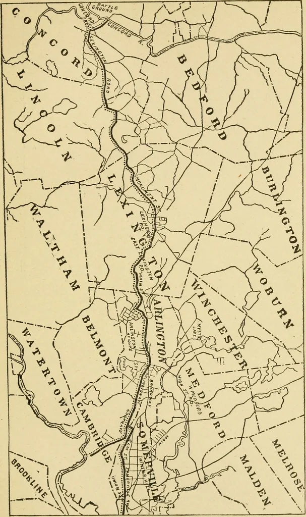 An illustration from The story of Patriots' day, Lexington and Concord, April 19, 1775, with poems brought out on the first observation of the anniversary holiday, 1895, leaf 42