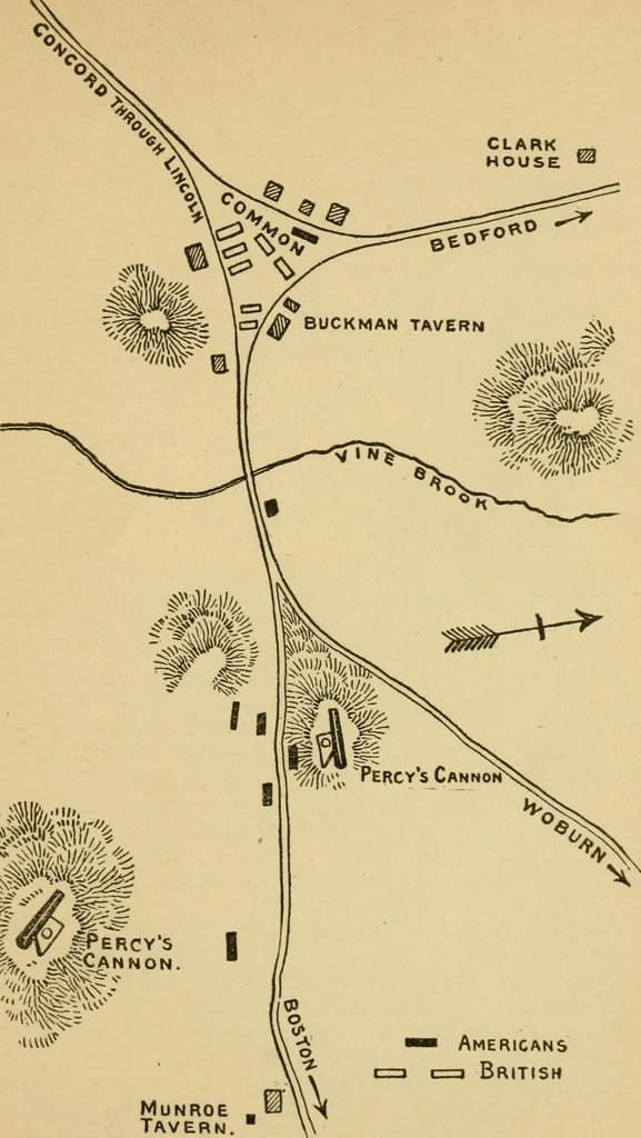 An illustration from The story of Patriots' day, Lexington and Concord, April 19, 1775;, 1895, leaf 76