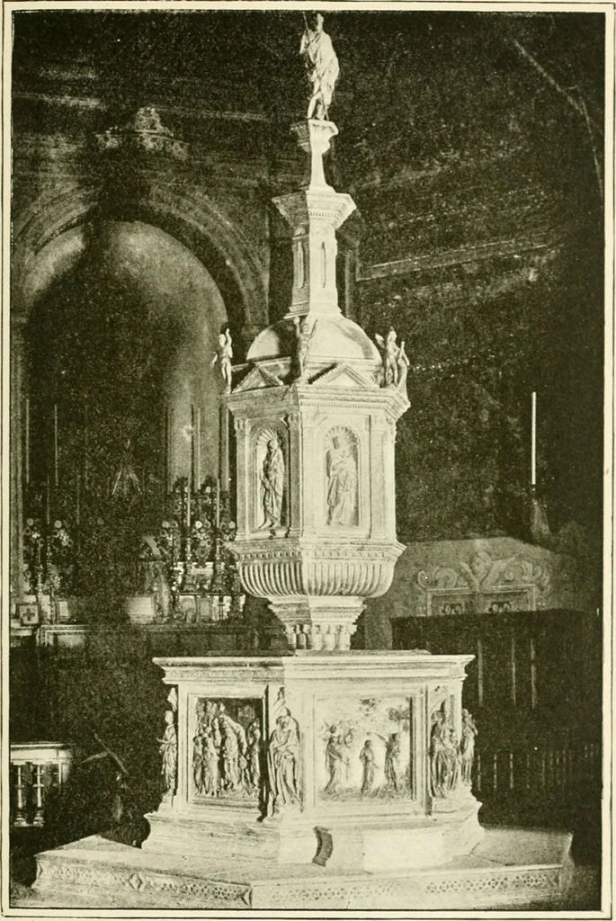 An illustration from The story of Siena and San Gimignano, 1902, leaf 136