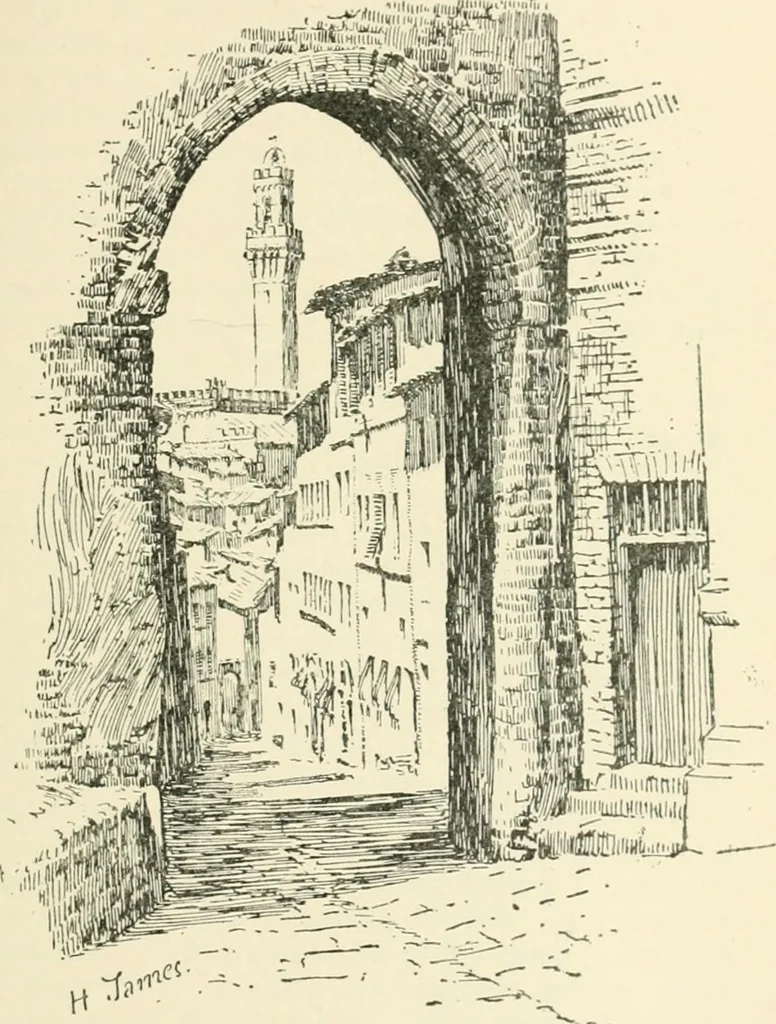 An illustration from The story of Siena and San Gimignano, 1902, leaf 156