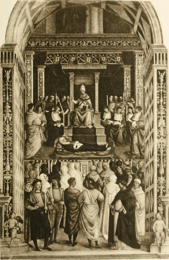 An illustration from The story of Siena and San Gimignano, 1902, leaf 210