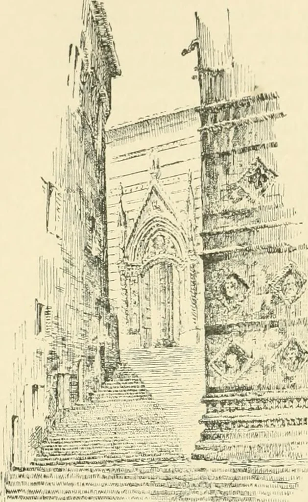 An illustration from The story of Siena and San Gimignano, 1902, leaf 219