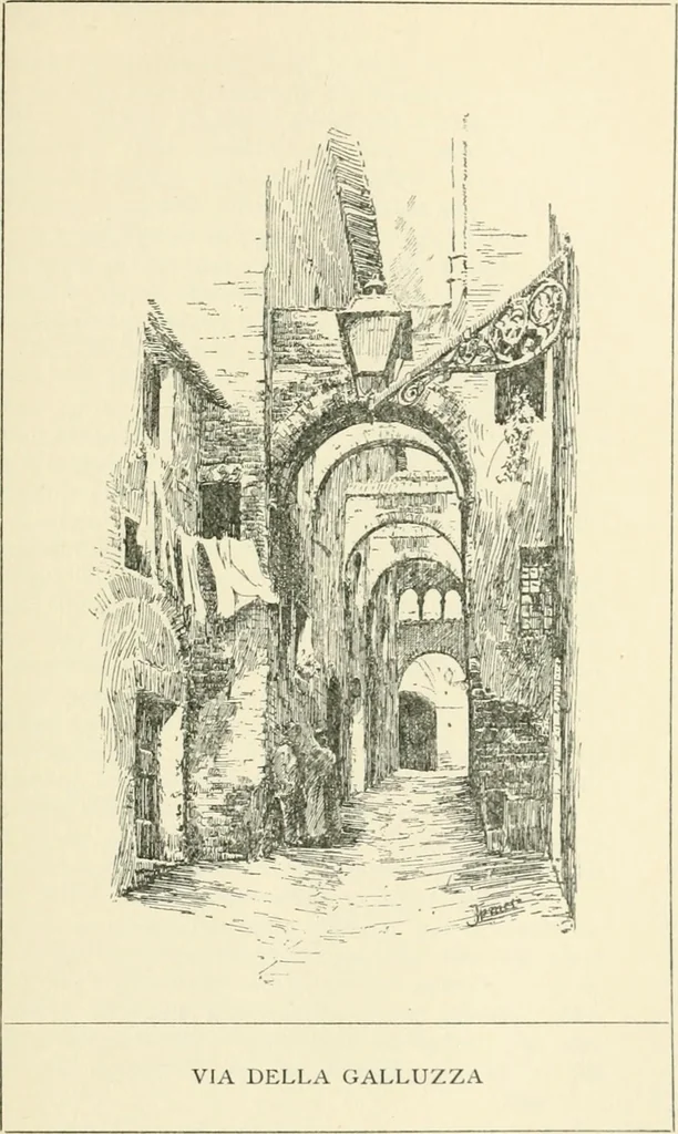 An illustration from The story of Siena and San Gimignano, 1902, leaf 238