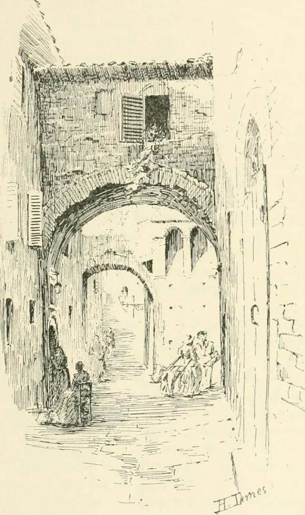 An illustration from The story of Siena and San Gimignano, 1902, leaf 270