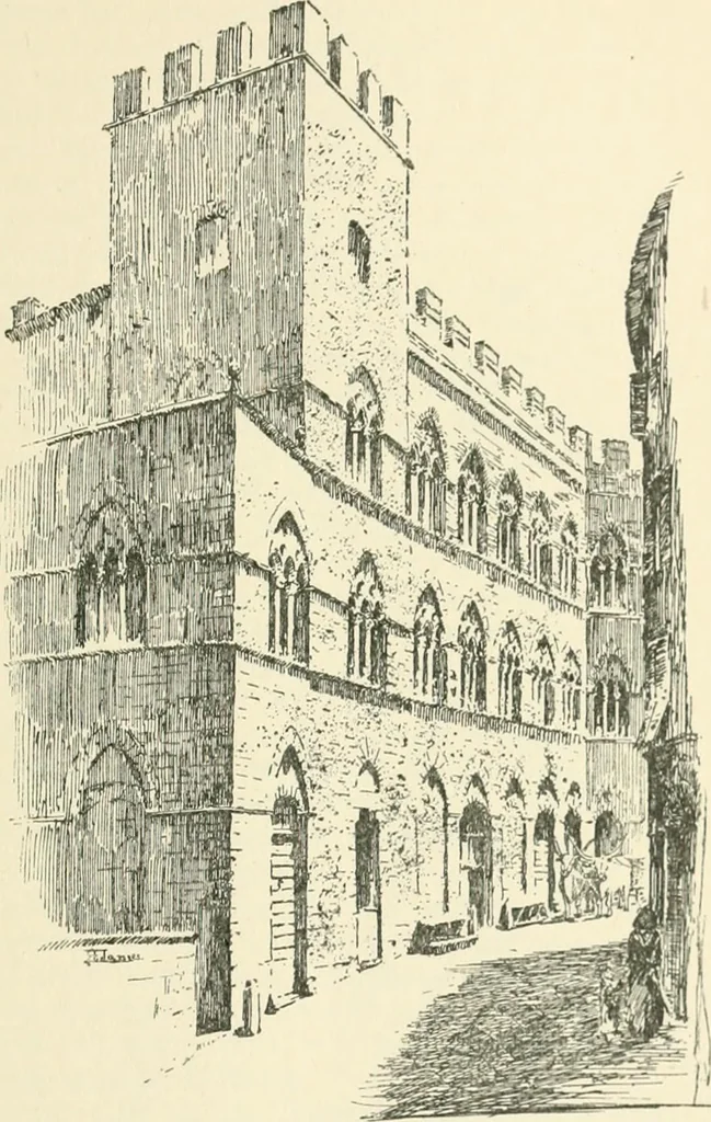 An illustration from The story of Siena and San Gimignano, 1902, leaf 290