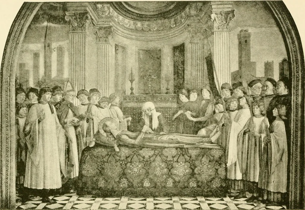An illustration from The story of Siena and San Gimignano, 1902, leaf 403