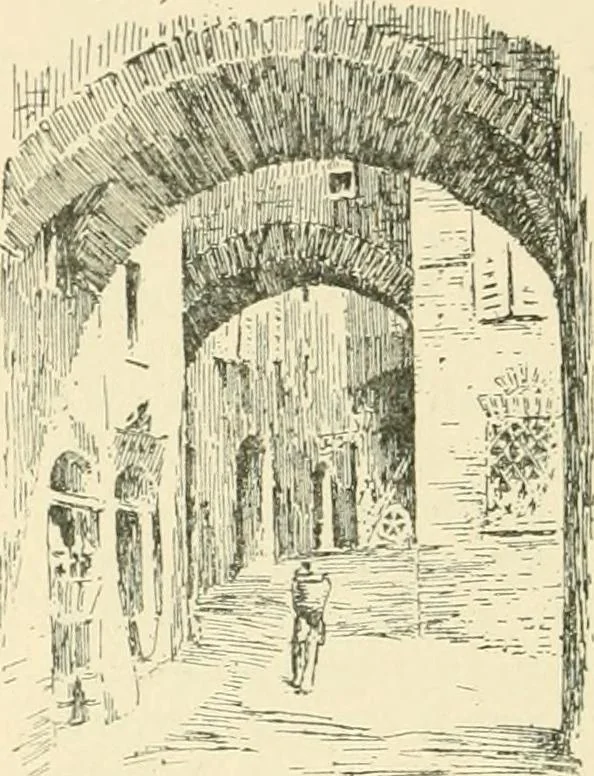 An illustration from The story of Siena and San Gimignano, 1902, leaf 47