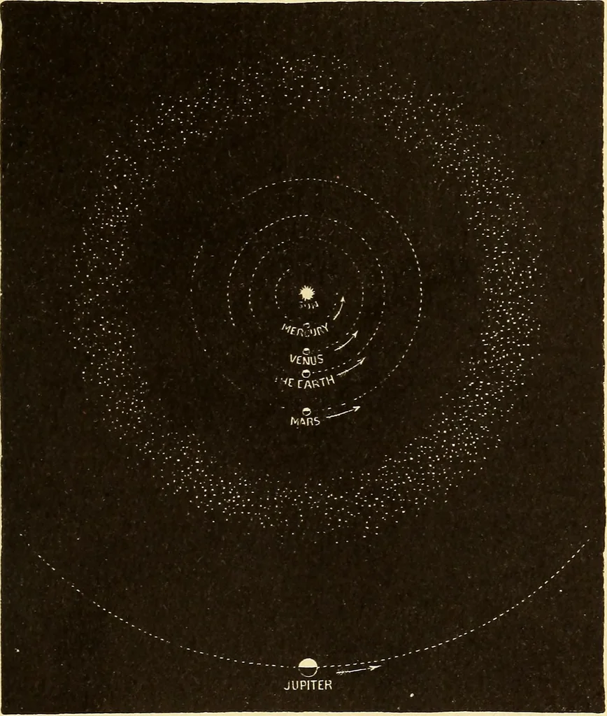 An illustration from The story of the sun, moon, and stars, 1898, leaf 128