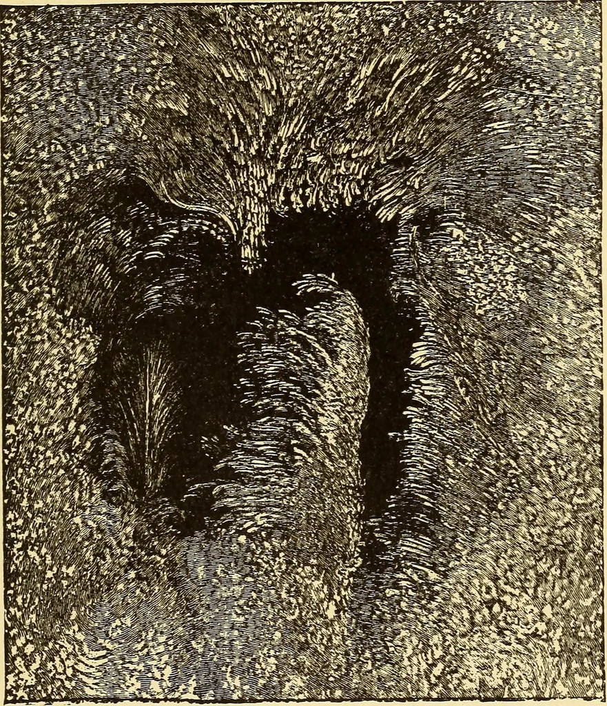 An illustration from The story of the sun, moon, and stars, 1898, leaf 140