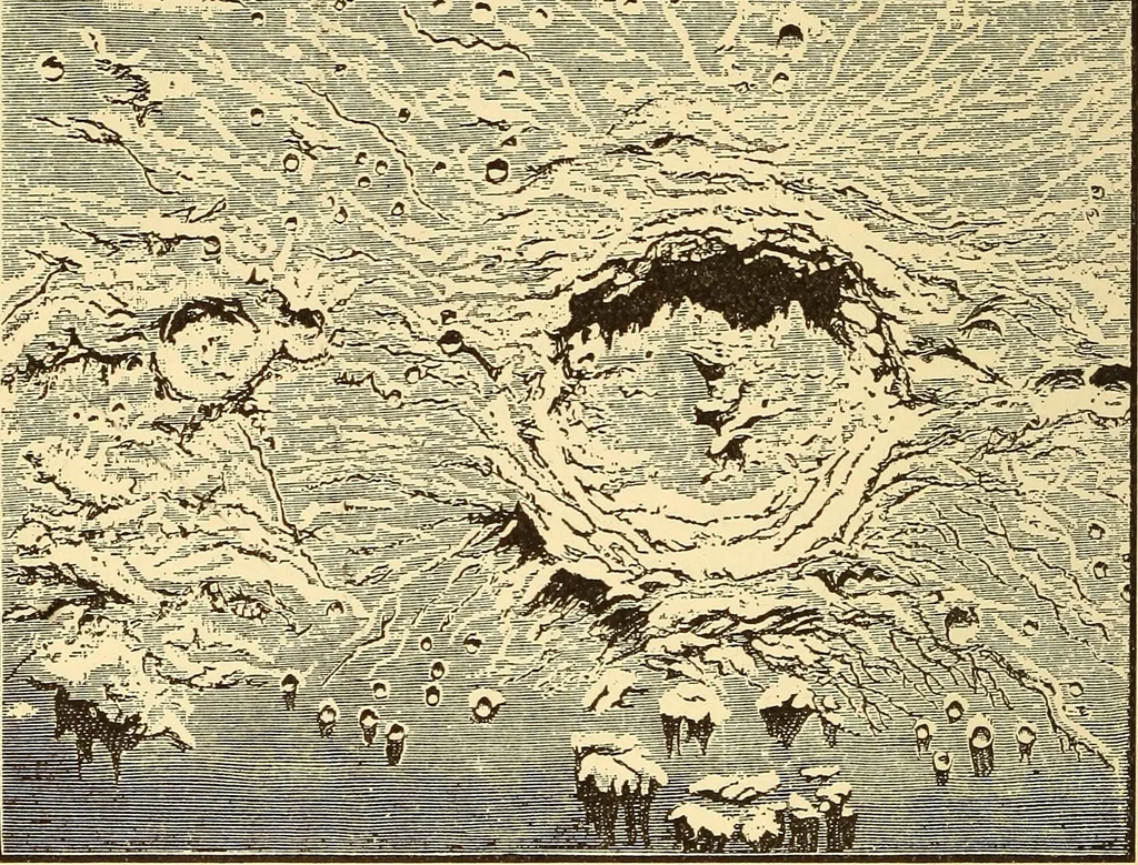 An illustration from The story of the sun, moon, and stars, 1898, leaf 175