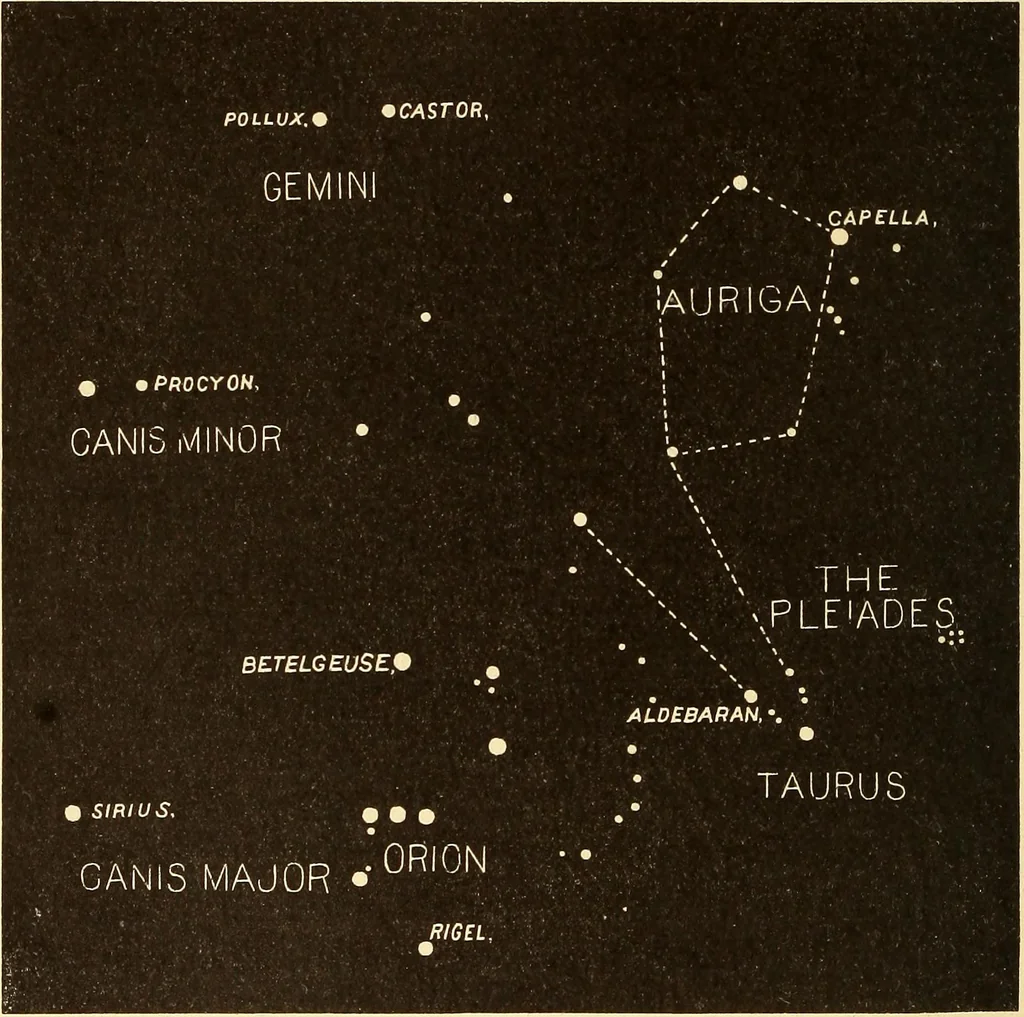 An illustration from The story of the sun, moon, and stars, 1898, leaf 305