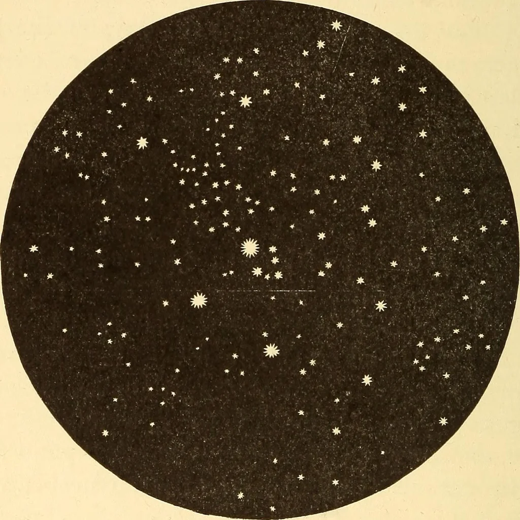 An illustration from The story of the sun, moon, and stars, 1898, leaf 337