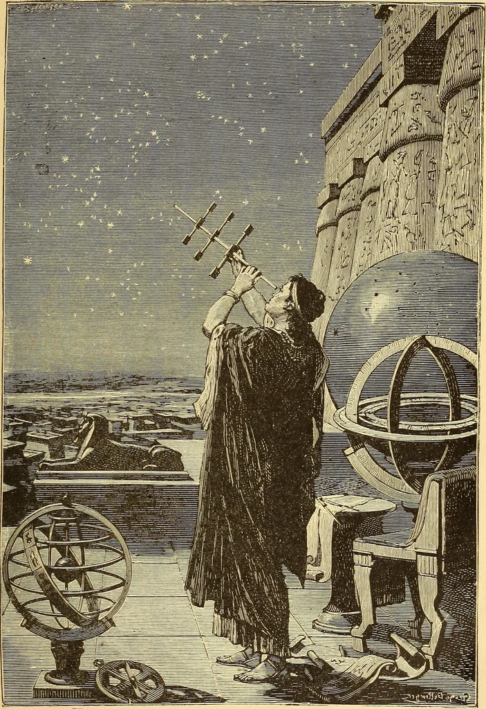 An illustration from The story of the sun, moon, and stars, 1898, leaf 6