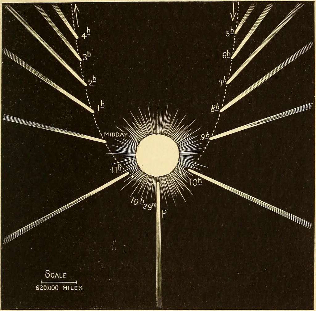 An illustration from The story of the sun, moon, and stars, 1898, leaf 84