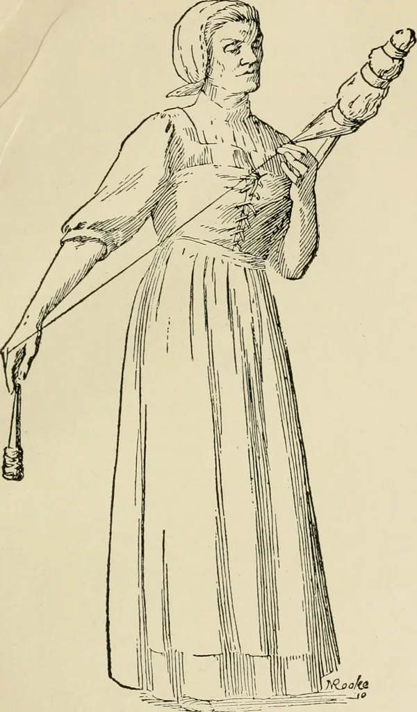 An illustration from The story of textiles, 1916, leaf 10
