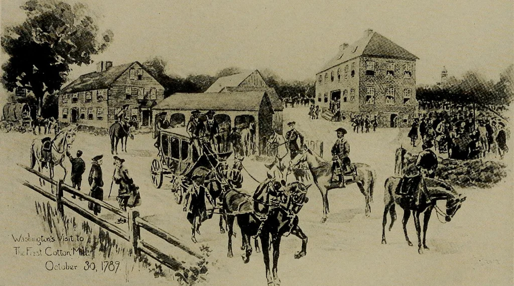 An illustration from The story of textiles; a bird's-eye view of the history of the beginning and the growth of the industry by which mankind is clothed, 1912, leaf 264