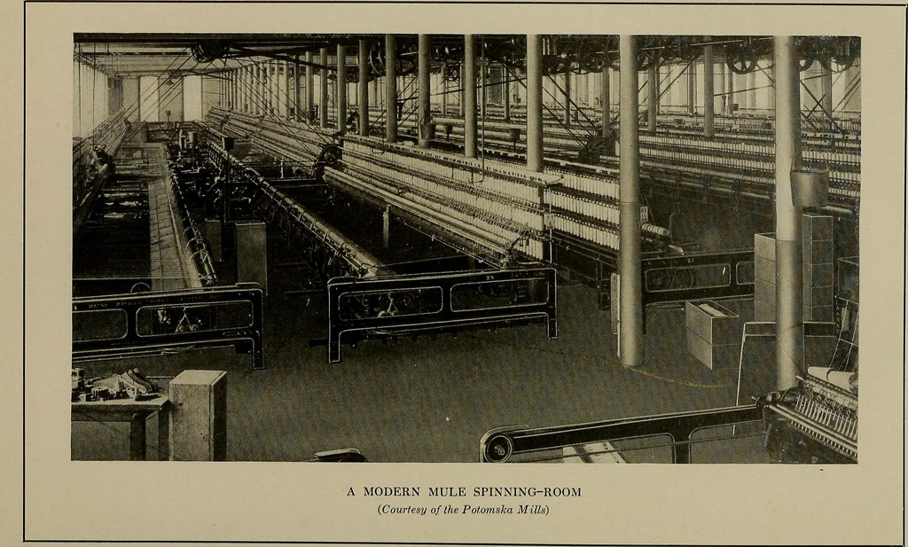 An illustration from The story of textiles; a bird's-eye view of the history of the beginning and the growth of the industry by which mankind is clothed, 1912, leaf 296
