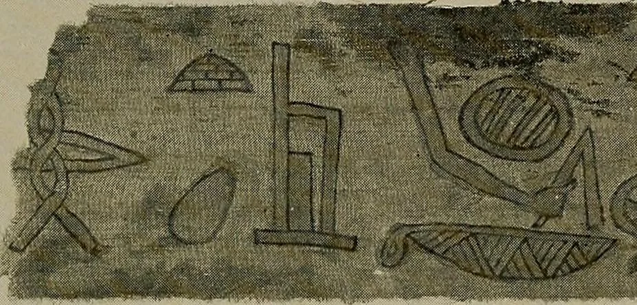 An illustration from The story of textiles; a bird's-eye view of the history of the beginning and the growth of the industry by which mankind is clothed, 1912, leaf 44