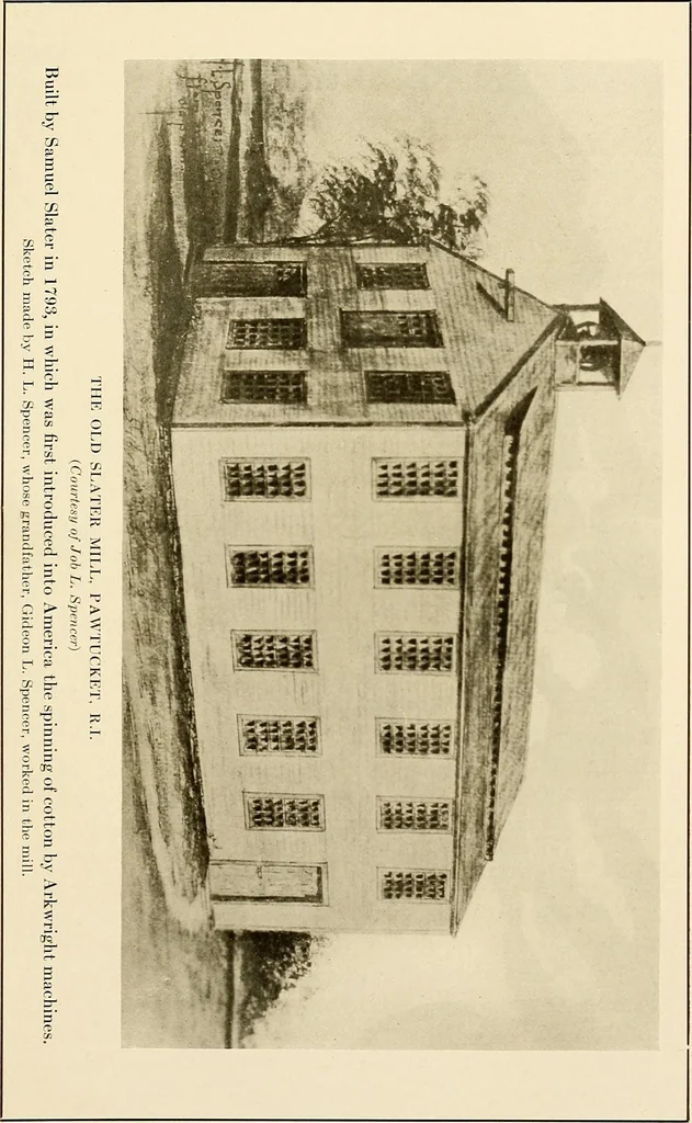 An illustration from The story of textiles; a bird's-eye view of the history of the beginning and the growth of the industry by which mankind is clothed, 1912, leaf 234