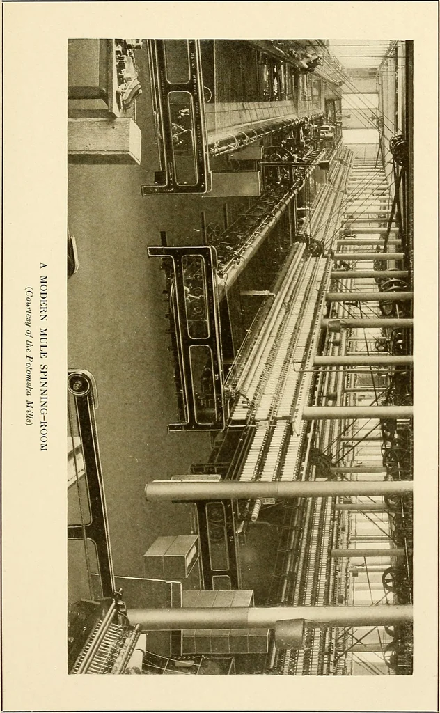 An illustration from The story of textiles; a bird's-eye view of the history of the beginning and the growth of the industry by which mankind is clothed, 1912, leaf 298