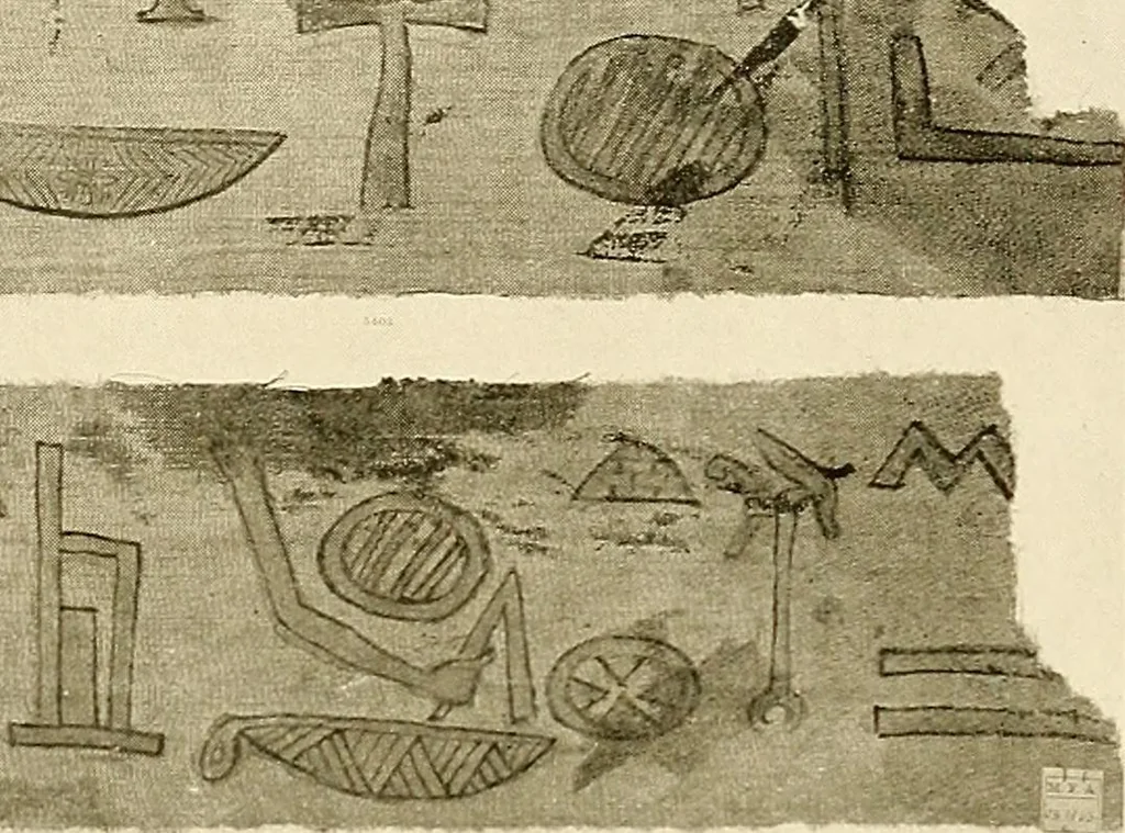 An illustration from The story of textiles; a bird's-eye view of the history of the beginning and the growth of the industry by which mankind is clothed, 1912, leaf 46