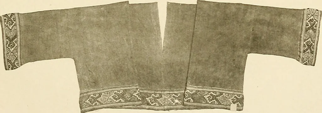 An illustration from The story of textiles; a bird's-eye view of the history of the beginning and the growth of the industry by which mankind is clothed, 1912, leaf 52