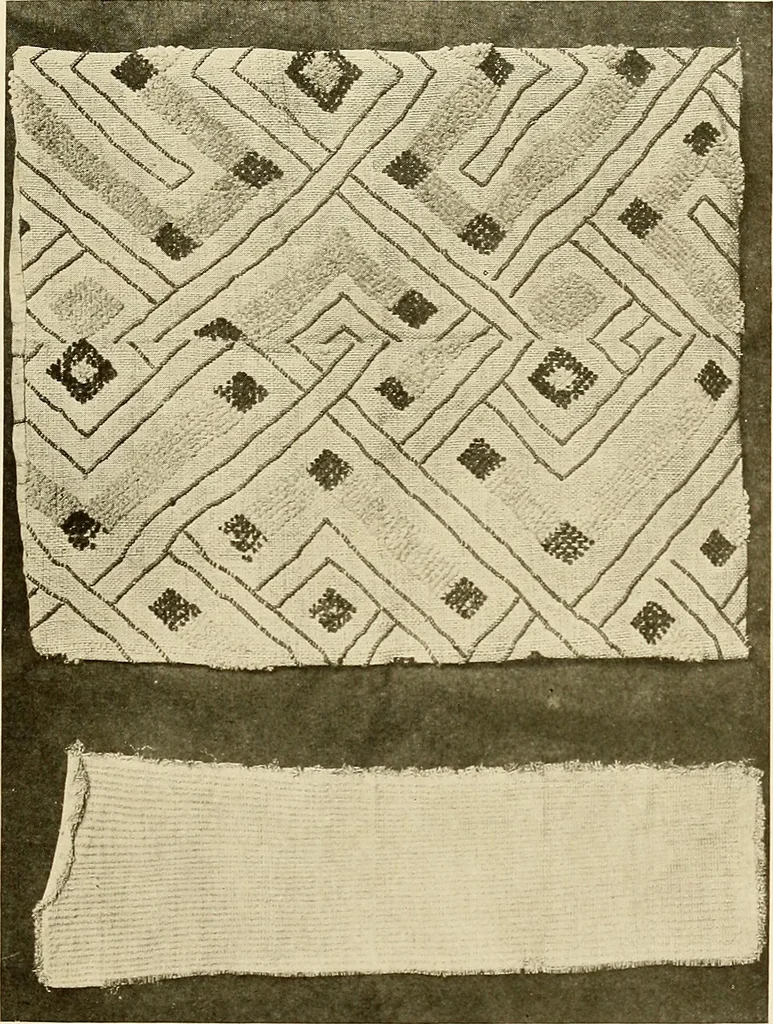 An illustration from The story of textiles; a bird's-eye view of the history of the beginning and the growth of the industry by which mankind is clothed, 1912, leaf 64