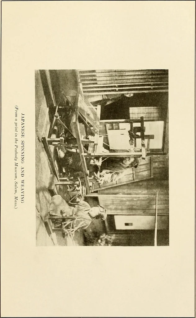 An illustration from The story of textiles; a bird's-eye view of the history of the beginning and the growth of the industry by which mankind is clothed, 1912, leaf 82