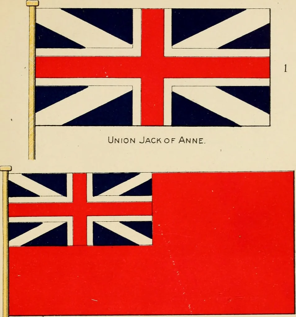 An illustration from The story of the Union Jack; how it grew and what it is, particularly in its connection with the history of Canada, 1897, leaf 126