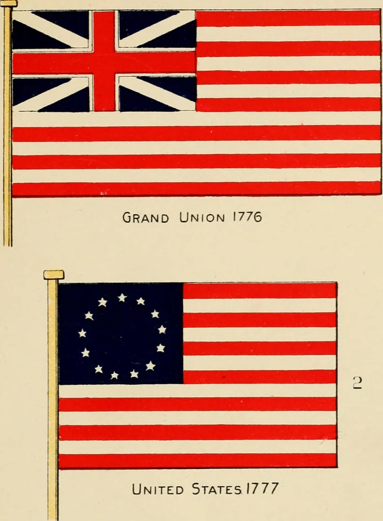 An illustration from The story of the Union Jack; how it grew and what it is, particularly in its connection with the history of Canada, 1897, leaf 38