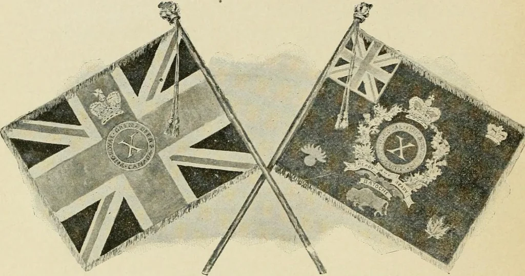 An illustration from The story of the Union Jack; how it grew and what it is, particularly in its connection with the history of Canada, 1897, leaf 43