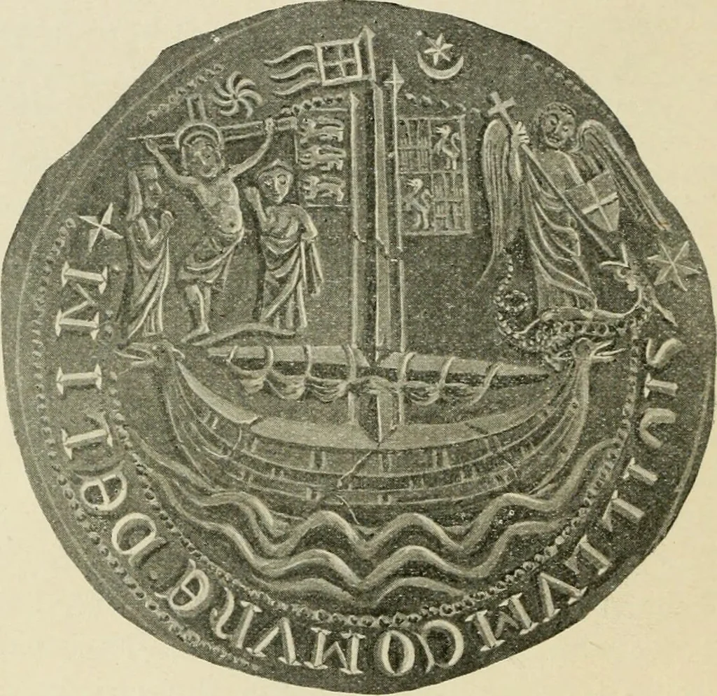 An illustration from The story of the Union Jack; how it grew and what it is, particularly in its connection with the history of Canada, 1897, leaf 55