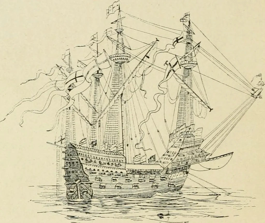 An illustration from The story of the Union Jack; how it grew and what it is, particularly in its connection with the history of Canada, 1897, leaf 65