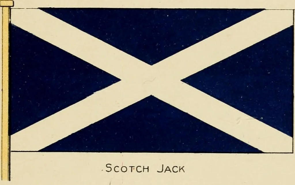 An illustration from The story of the Union Jack; how it grew and what it is, particularly in its connection with the history of Canada, 1897, leaf 74