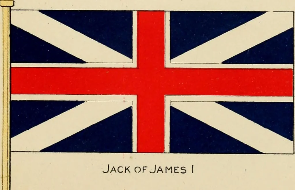 An illustration from The story of the Union Jack; how it grew and what it is, particularly in its connection with the history of Canada, 1897, leaf 74