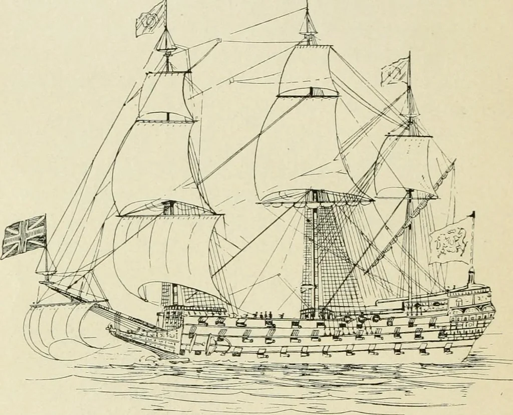An illustration from The story of the Union Jack; how it grew and what it is, particularly in its connection with the history of Canada, 1897, leaf 97